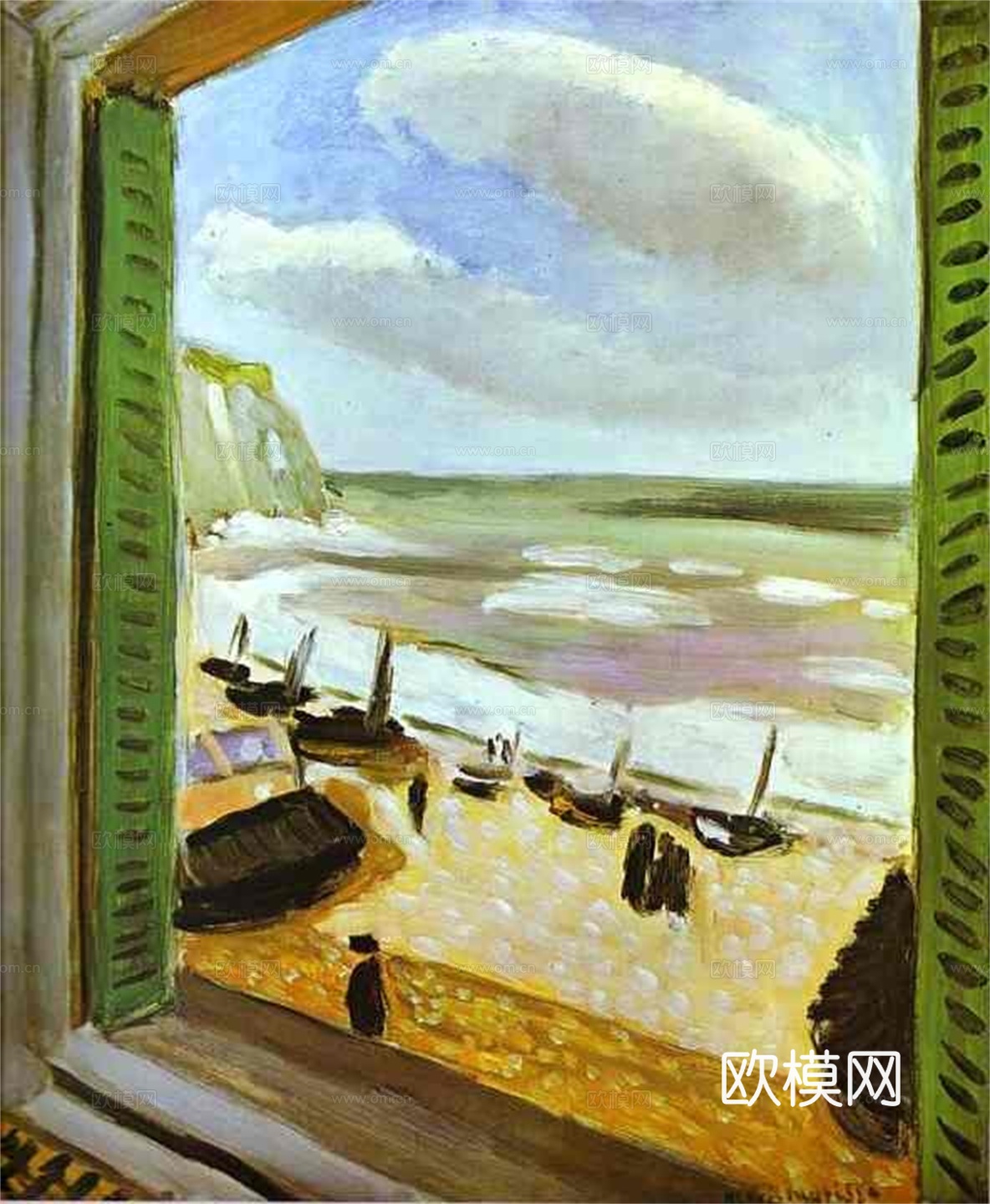 马蒂斯野兽派绘画作品，现代世界经典名画，抽象画315 马蒂斯