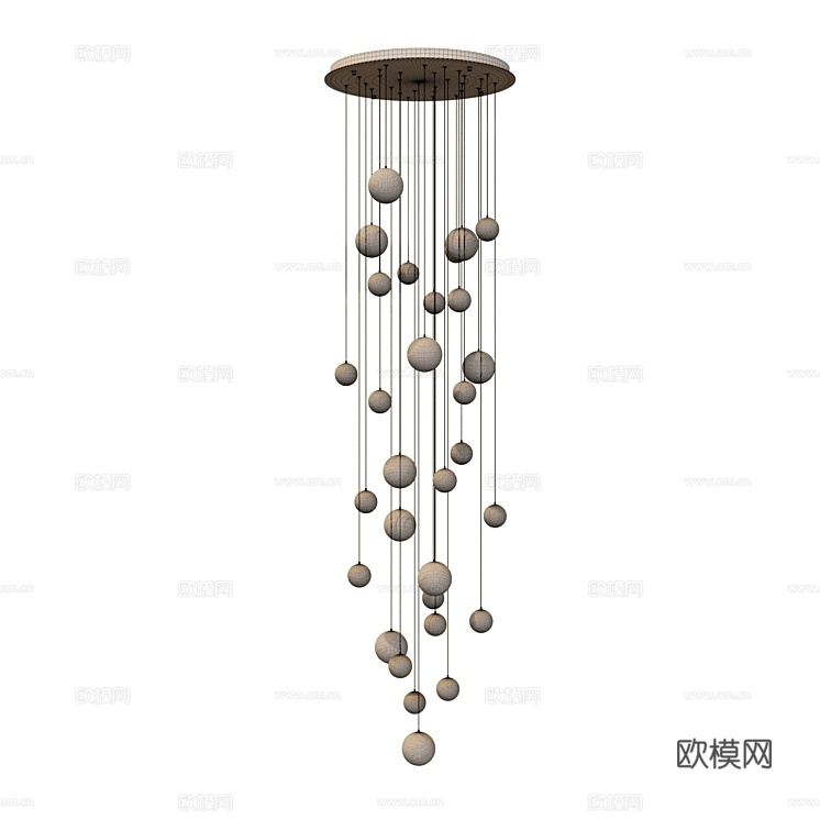 MODELUX 装饰灯 吸顶灯3d模型下载（渲染图4）