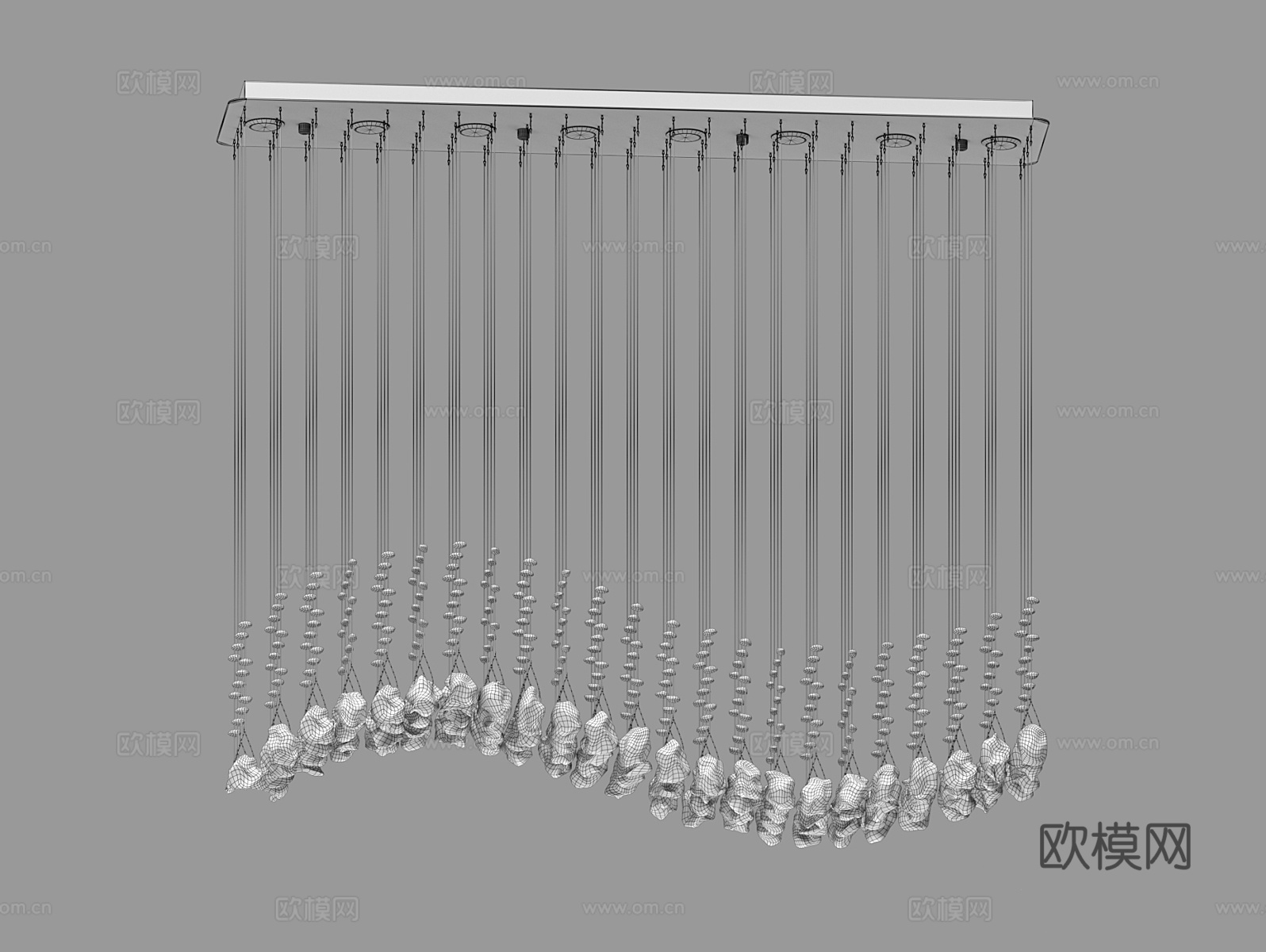 LampsShop 装饰吊灯3d模型下载（渲染图2）