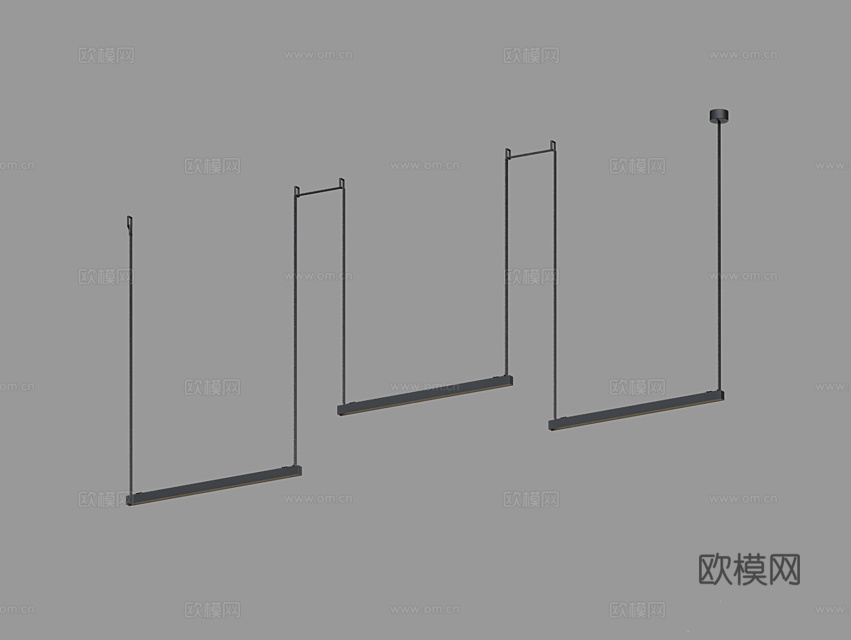 LampsShop 办公吊灯3d模型下载（渲染图1）