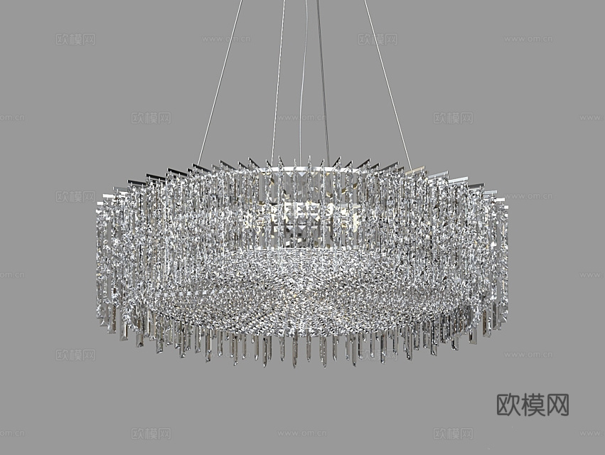 LampsShop 水晶吊灯3d模型下载（渲染图2）
