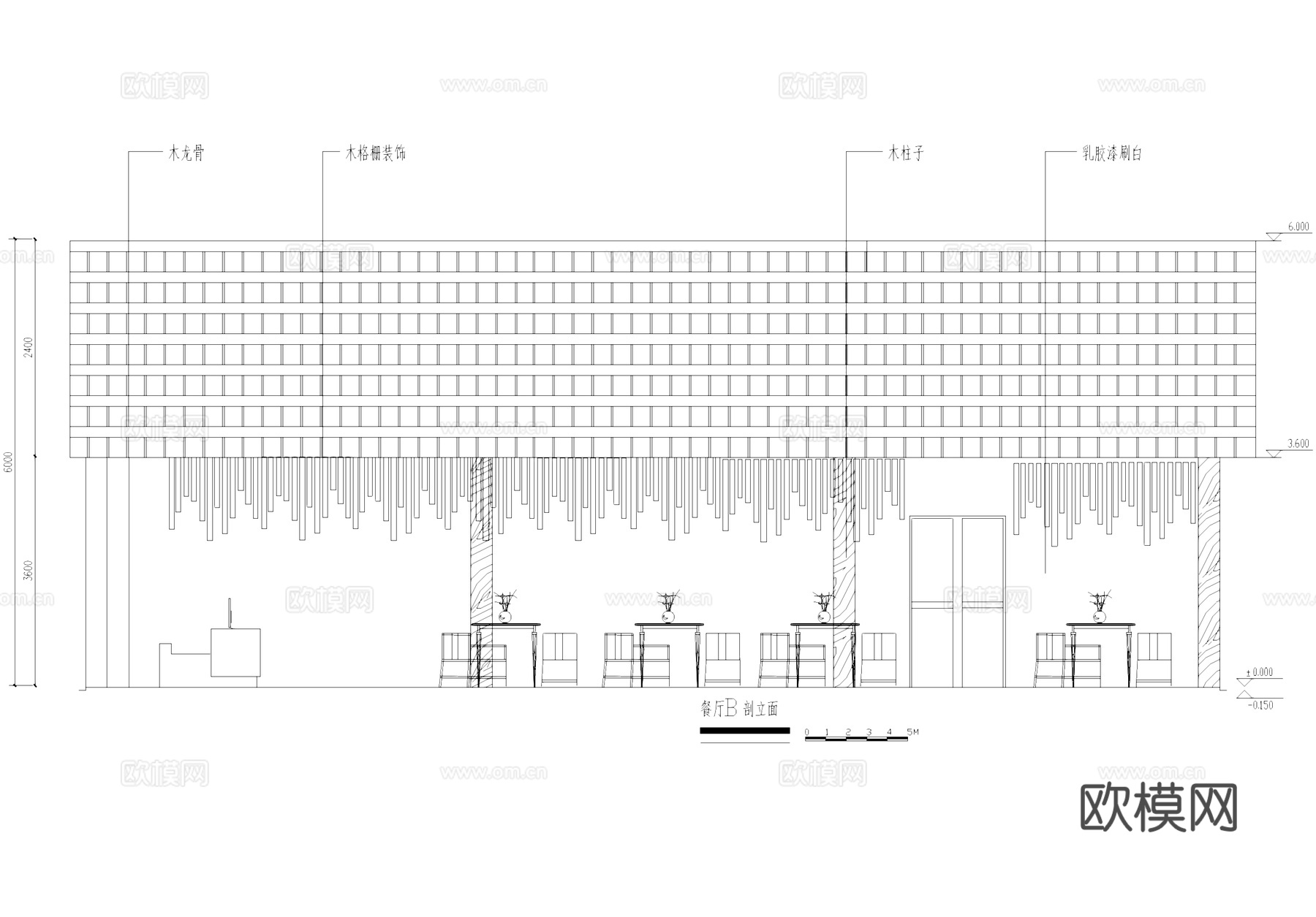 民宿酒店室内工装CAD施工图cad施工图