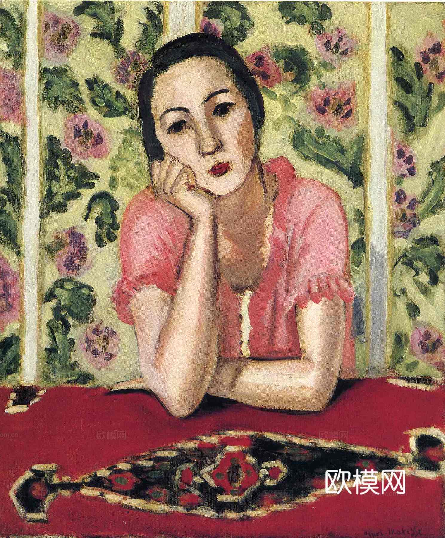 马蒂斯野兽派绘画作品，现代世界经典名画，抽象画266 马蒂斯下载