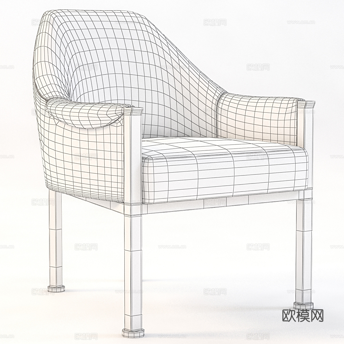 现代休闲椅子3d模型下载（渲染图3）