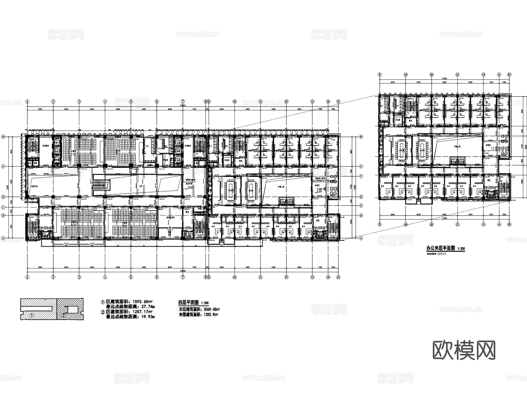 安徽医科大学教学楼建筑平面图CAD施工图cad施工图