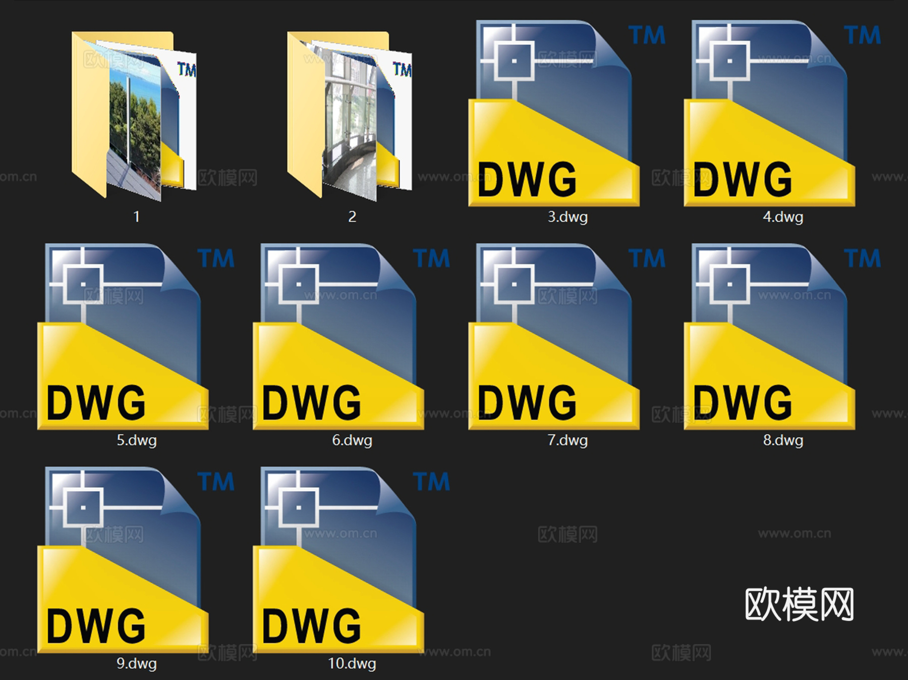 玻璃栏杆不锈钢扶手景观节点CAD施工图集 10套cad施工图