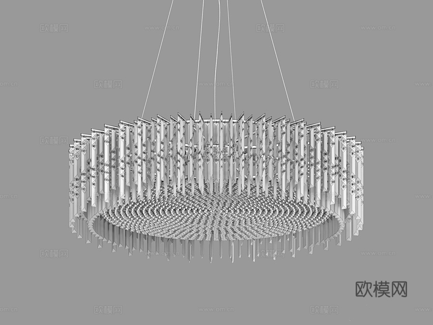 LampsShop 水晶吊灯3d模型下载（渲染图3）
