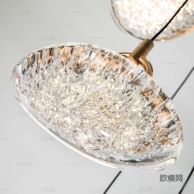 MODELUX 玻璃吊灯3d模型下载（渲染图4）