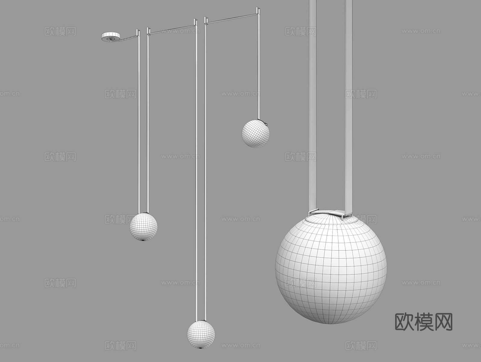 LampsShop 吊灯3d模型下载（渲染图3）
