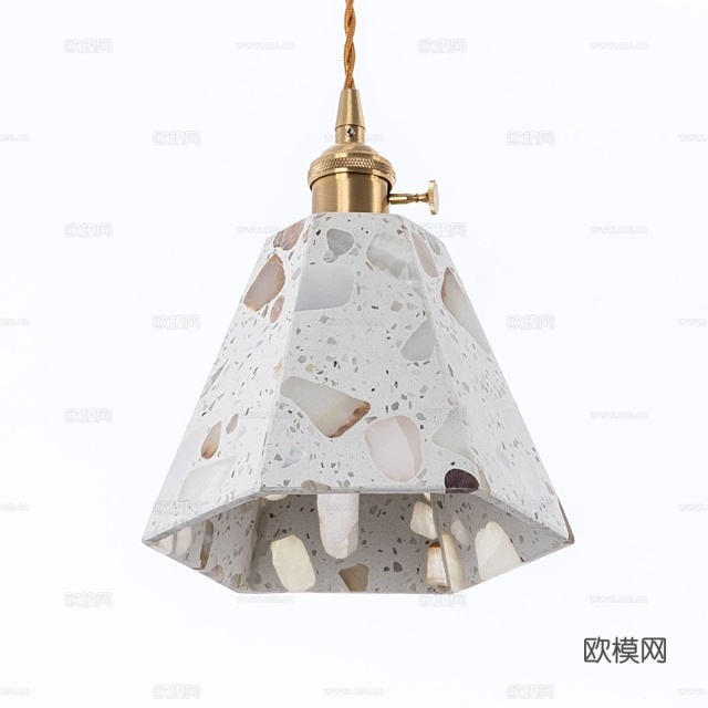 MODELUX 大理石吊灯3d模型下载（渲染图4）