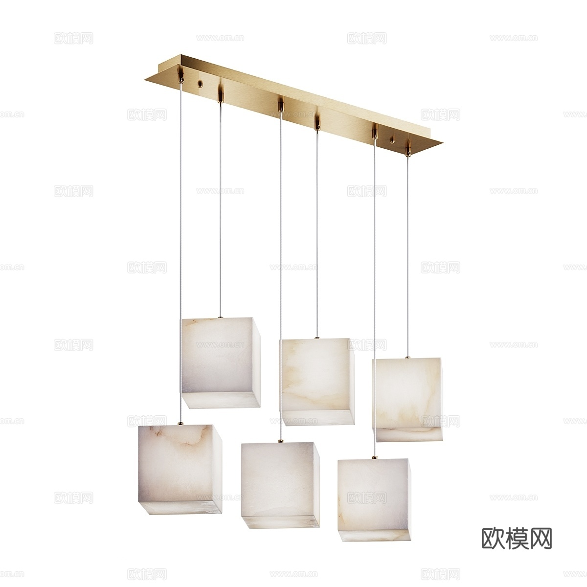 MODELUX 多头吊灯3d模型下载（渲染图3）