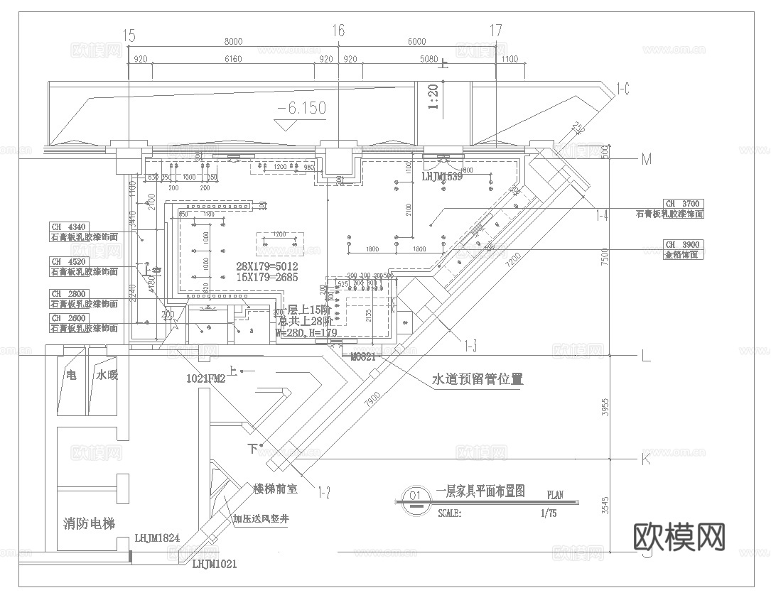茶楼 茶馆  最新平面施工图合集cad施工图
