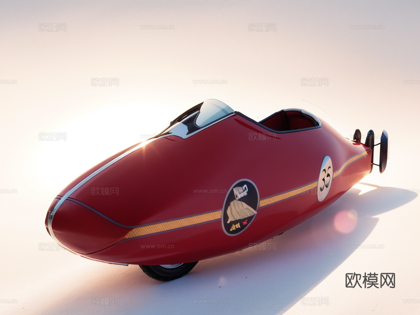 汽车su模型下载（渲染图1）