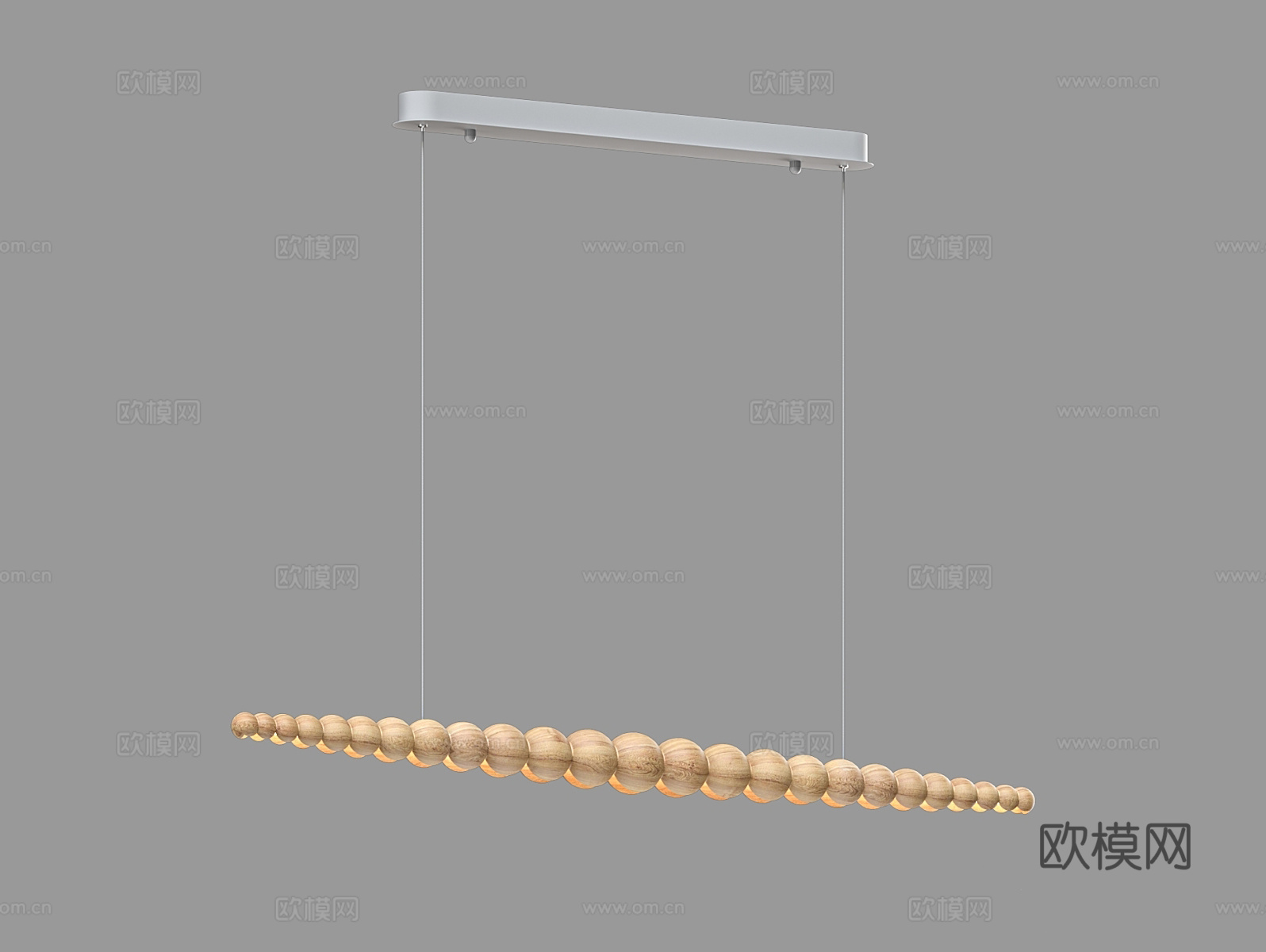 LampsShop 串珠吊灯3d模型下载（渲染图1）
