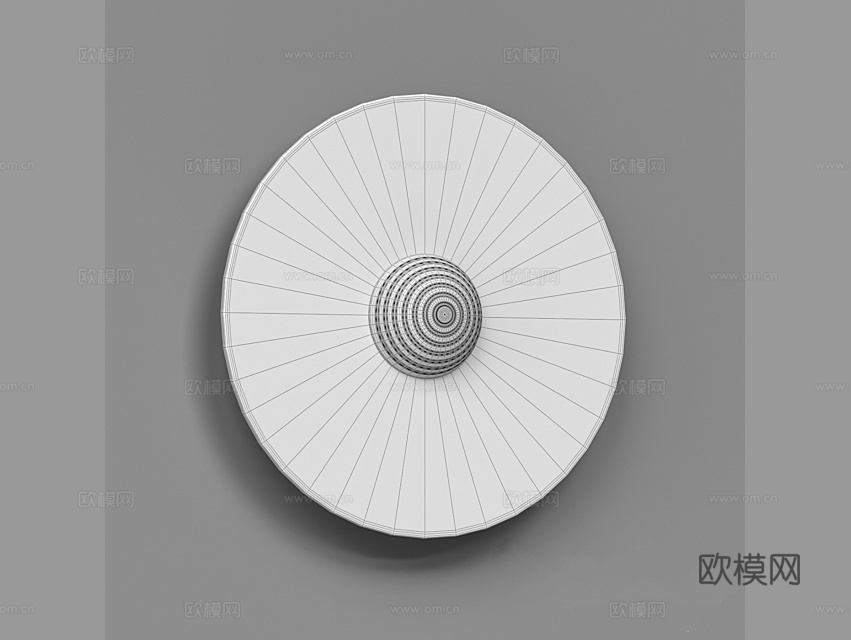 LampsShop 大理石壁灯3d模型下载（渲染图2）