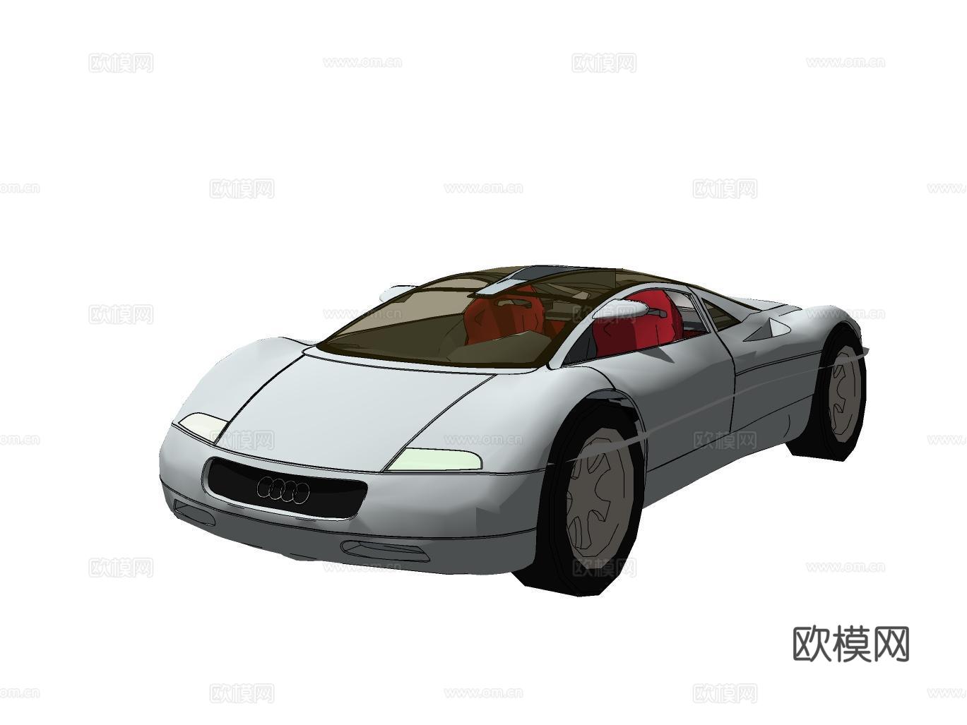 汽车su模型下载（渲染图2）