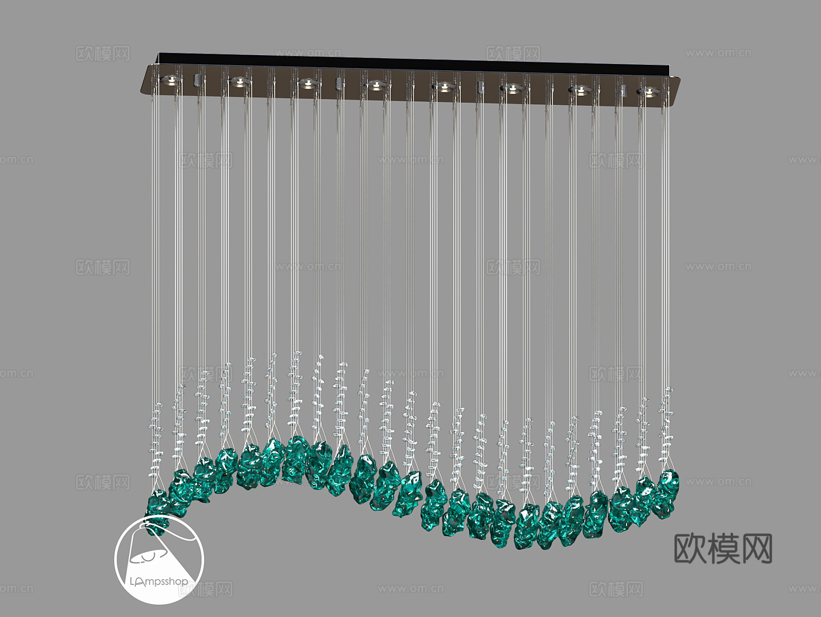 LampsShop 装饰吊灯3d模型下载（渲染图1）