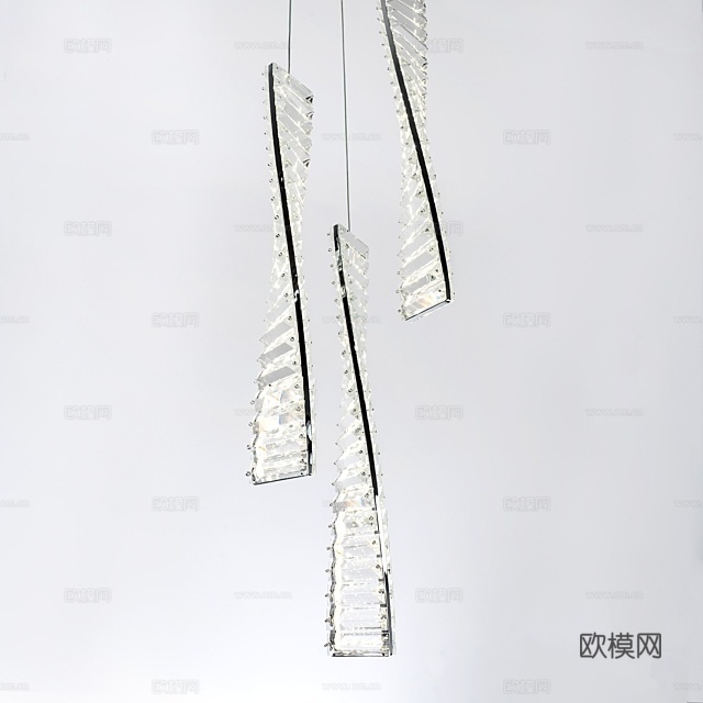 MODELUX 轻奢吊灯3d模型下载（渲染图1）