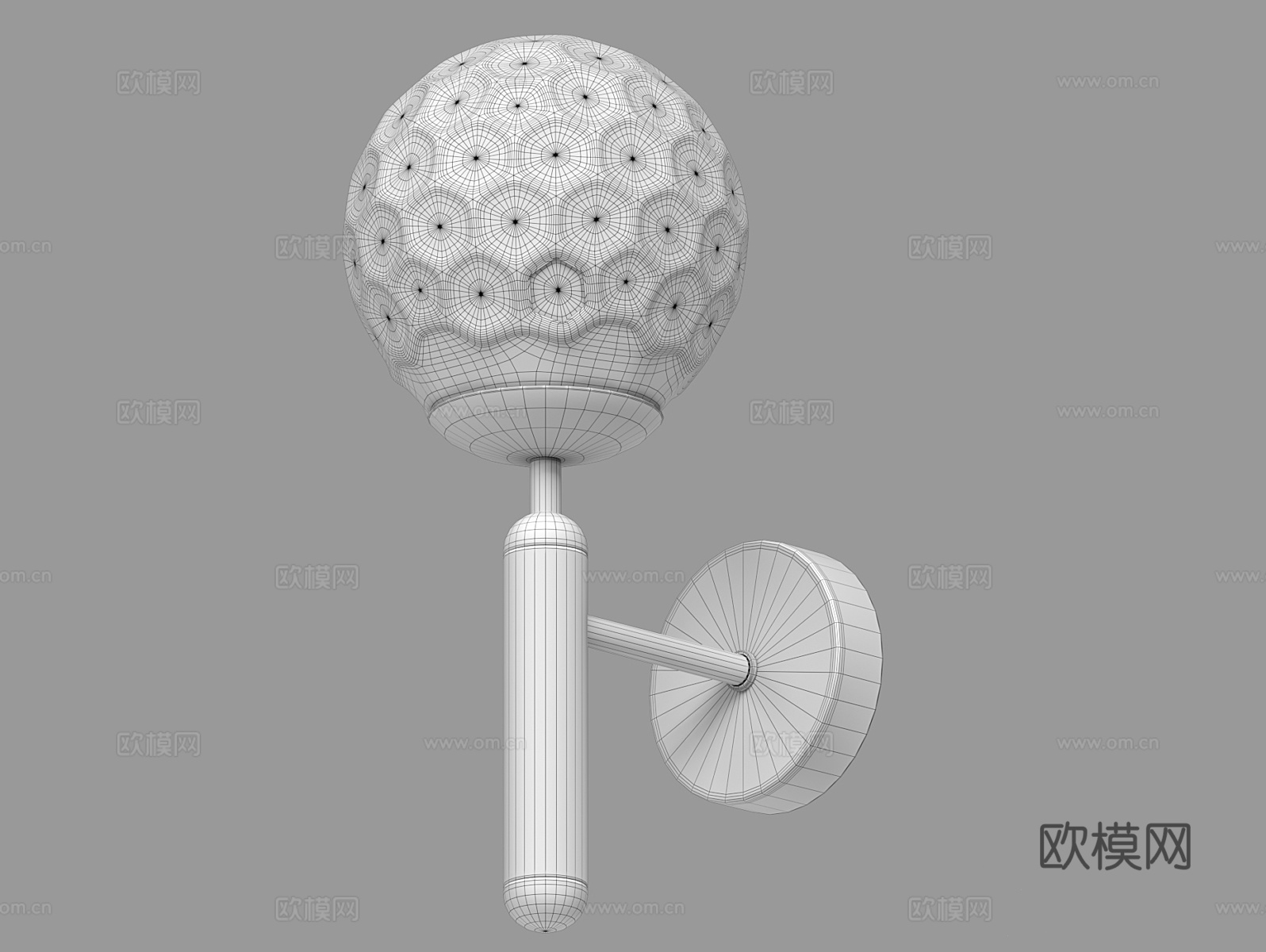 LampsShop 轻奢壁灯3d模型下载（渲染图2）