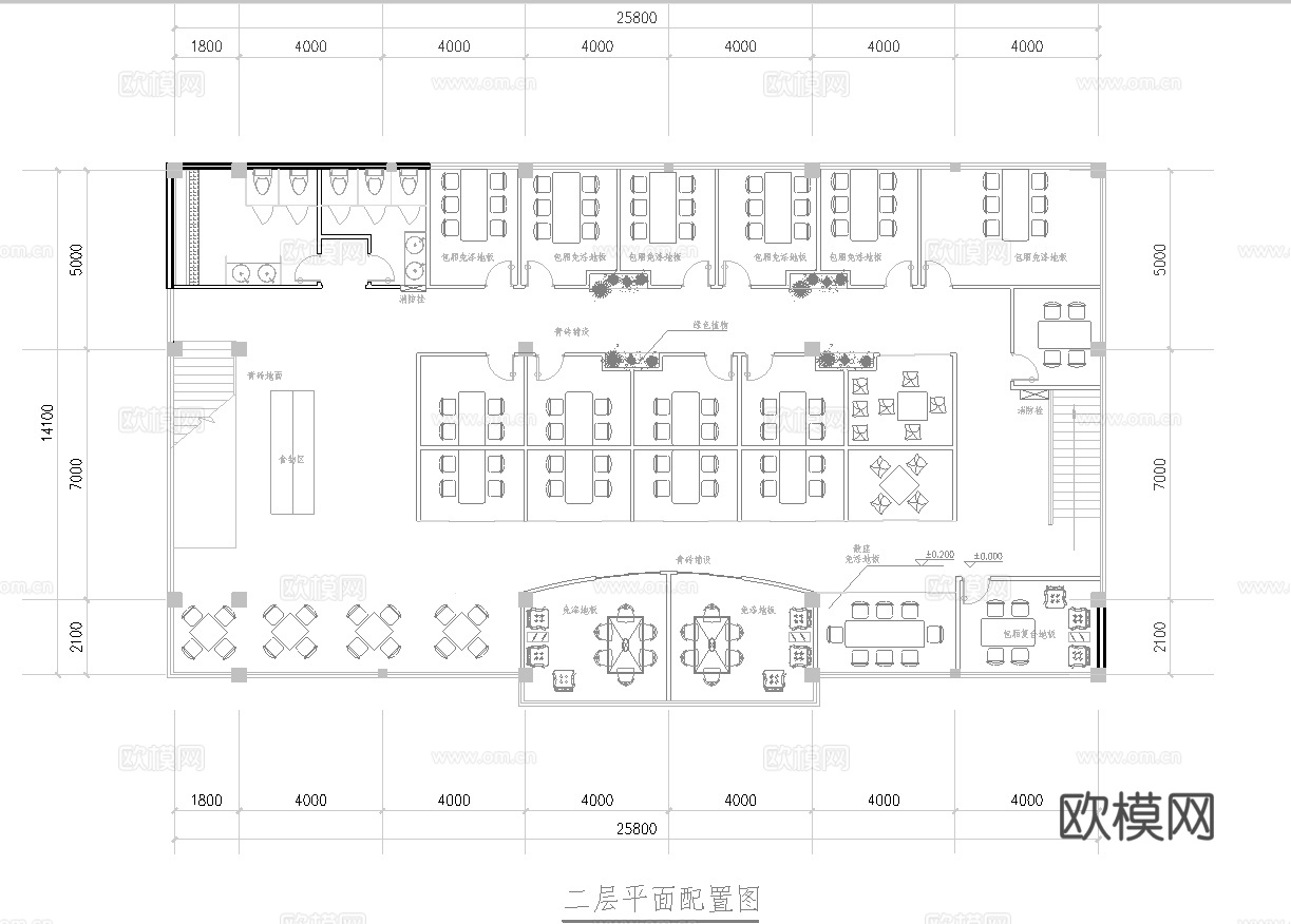 茶楼 茶馆  最新全套施工图合集cad施工图