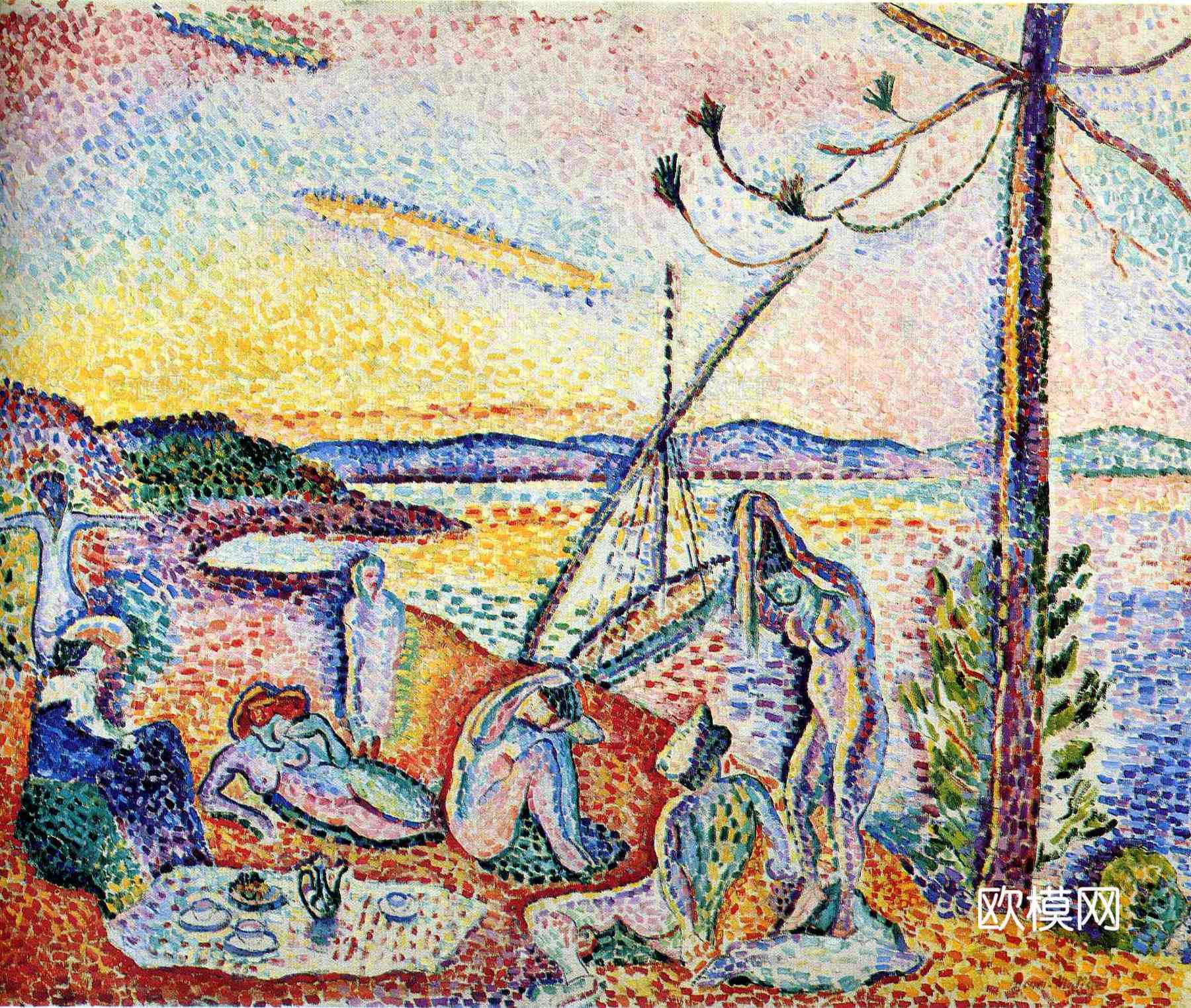 马蒂斯野兽派绘画作品，现代世界经典名画，抽象画286 马蒂斯下载