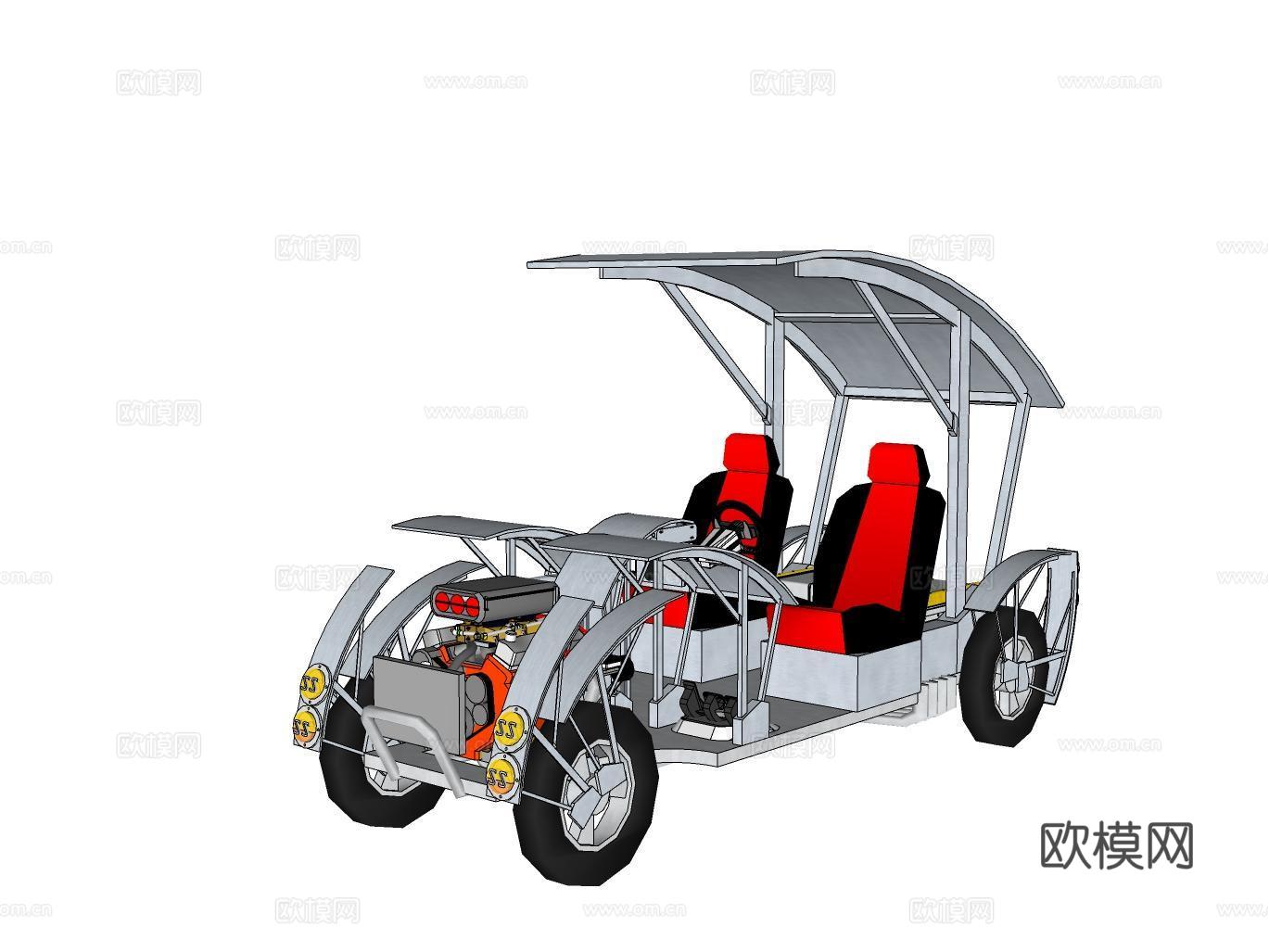 汽车su模型下载（渲染图2）
