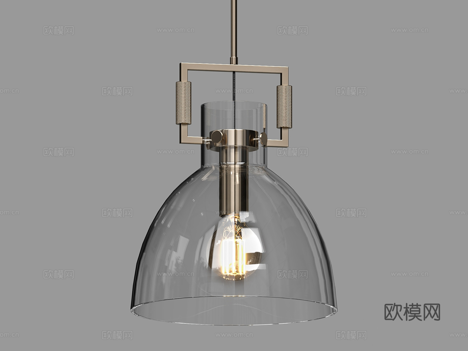 LampsShop 玻璃吊灯3d模型下载（渲染图3）