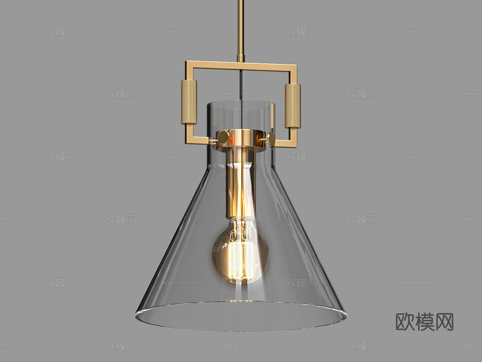LampsShop 玻璃吊灯3d模型下载（渲染图4）