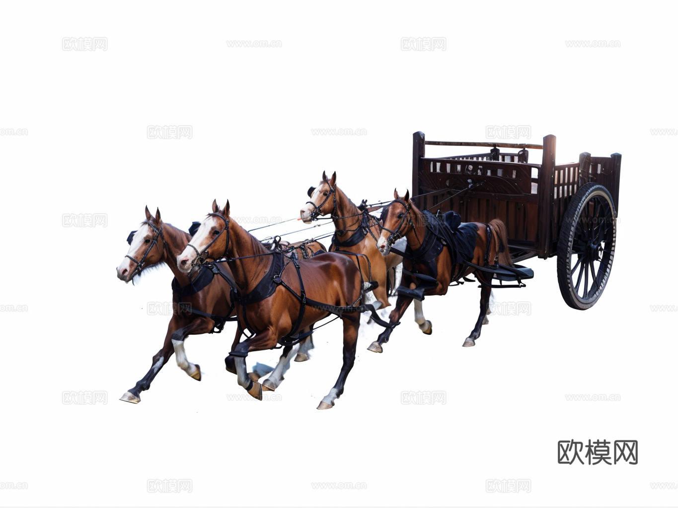 马车su模型