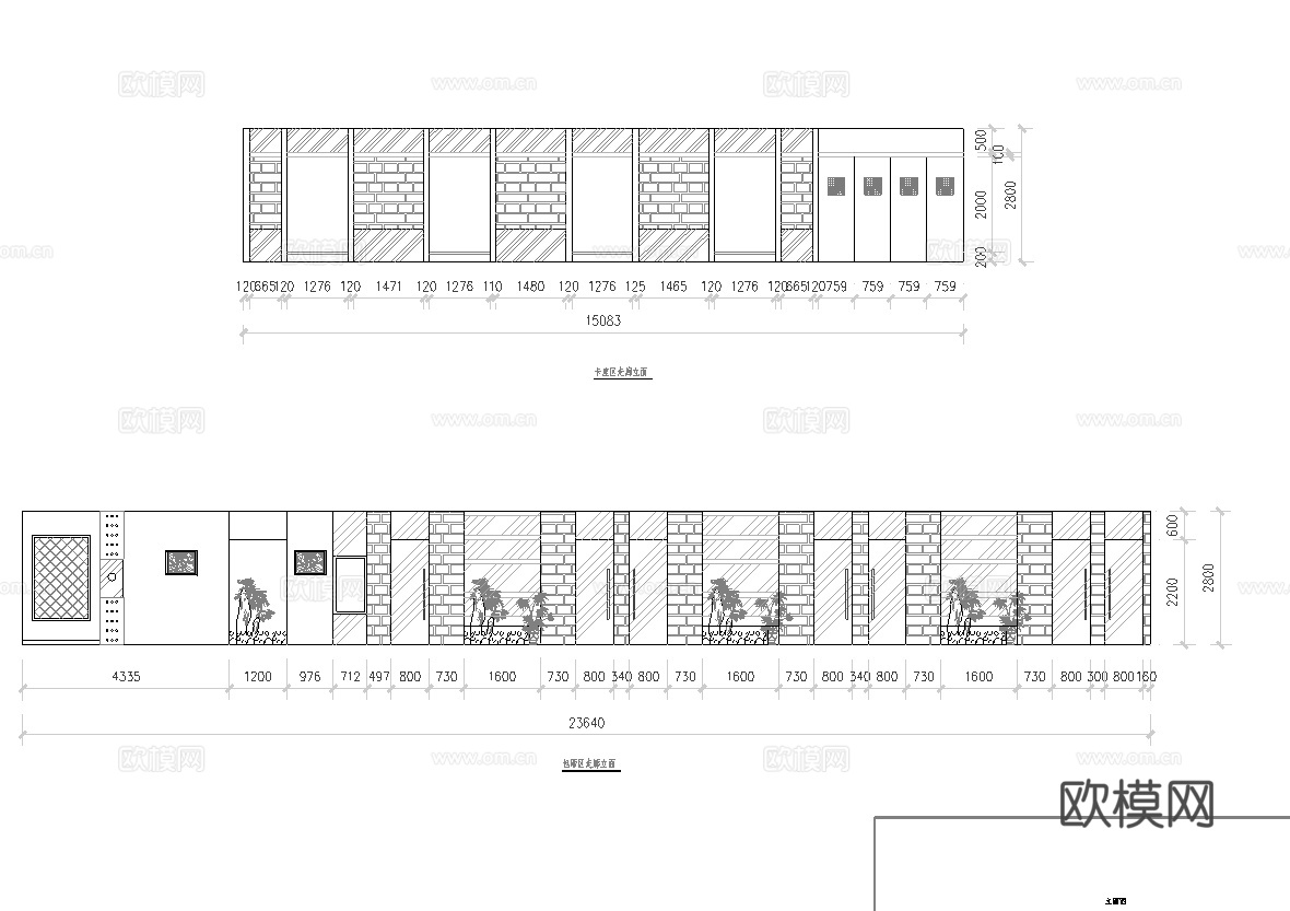 茶楼 茶馆  最新全套施工图合集cad施工图