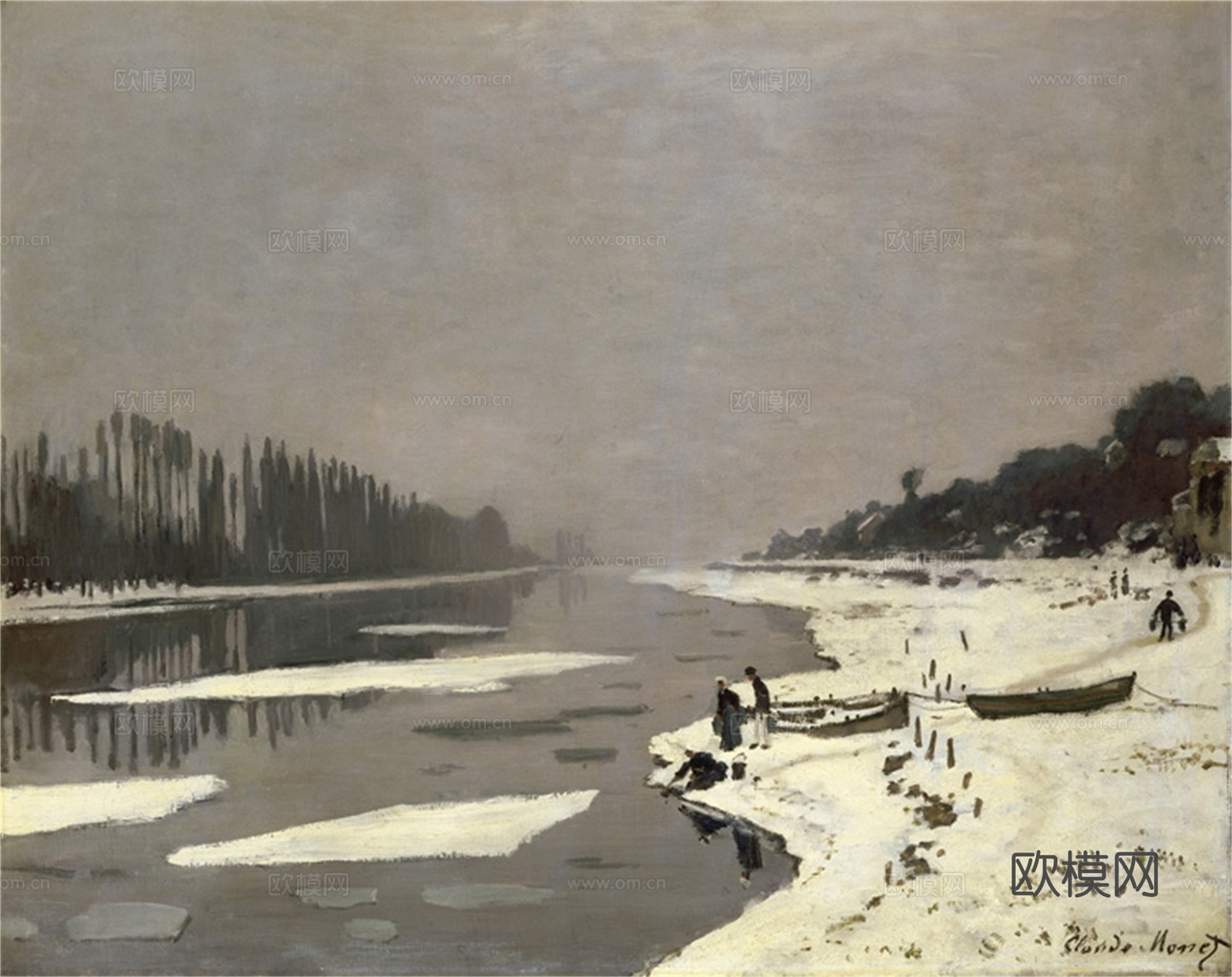 莫奈印象派绘画作品，世界经典名画6Claude Monet