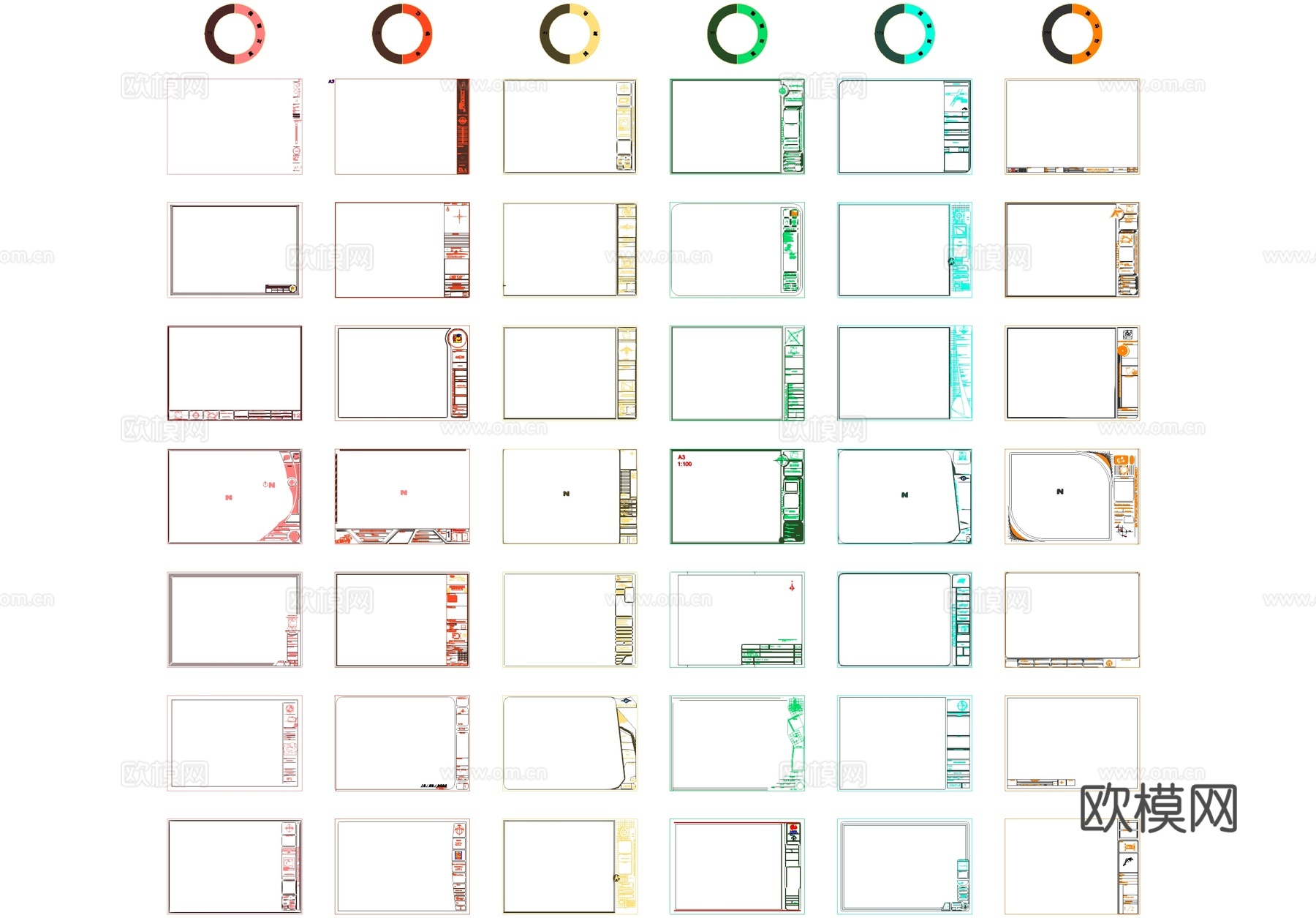 图框模板制图规范CAD施工图cad施工图