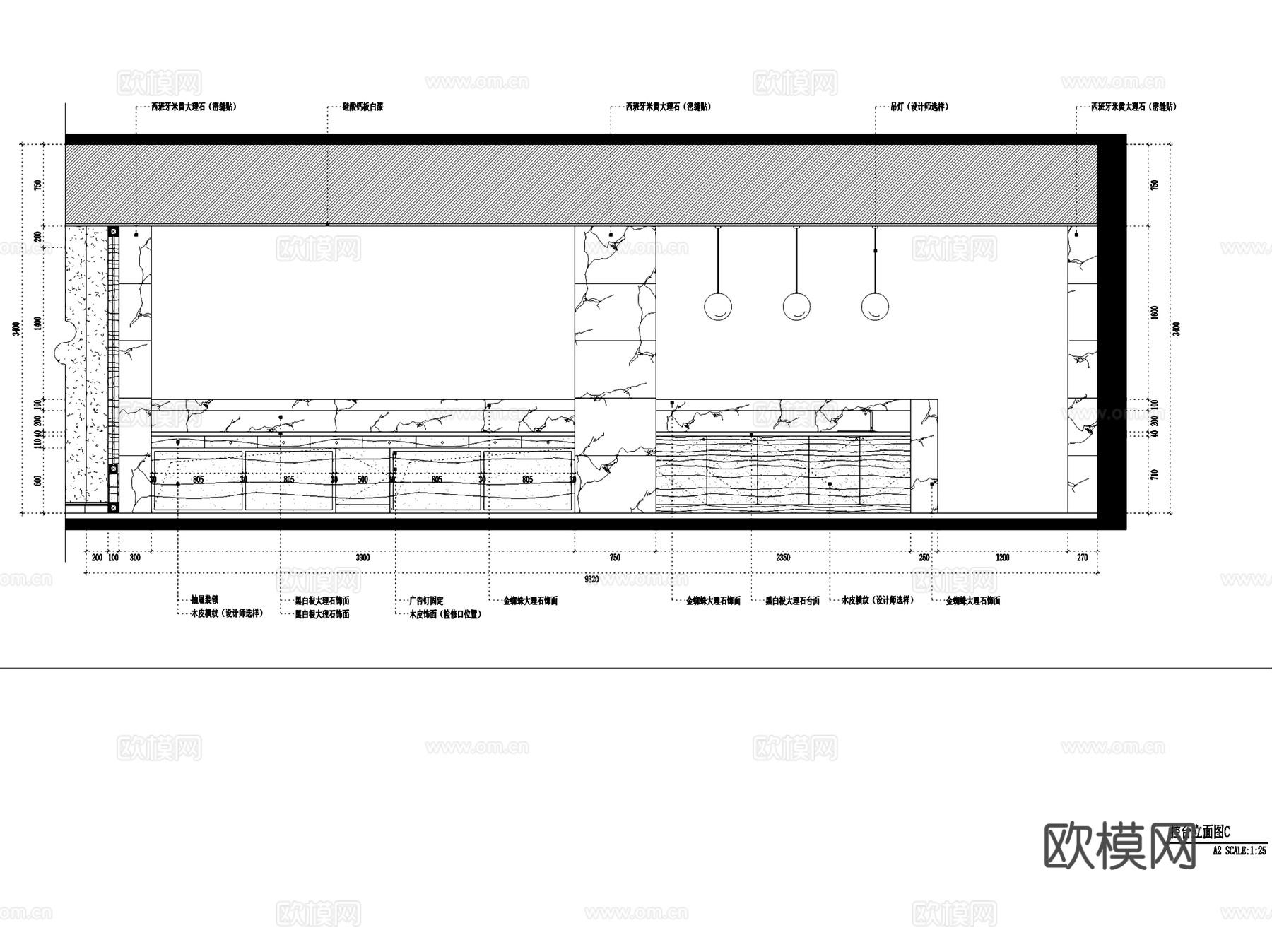 中茵上城美域售楼处室内工装CAD施工图整套cad施工图