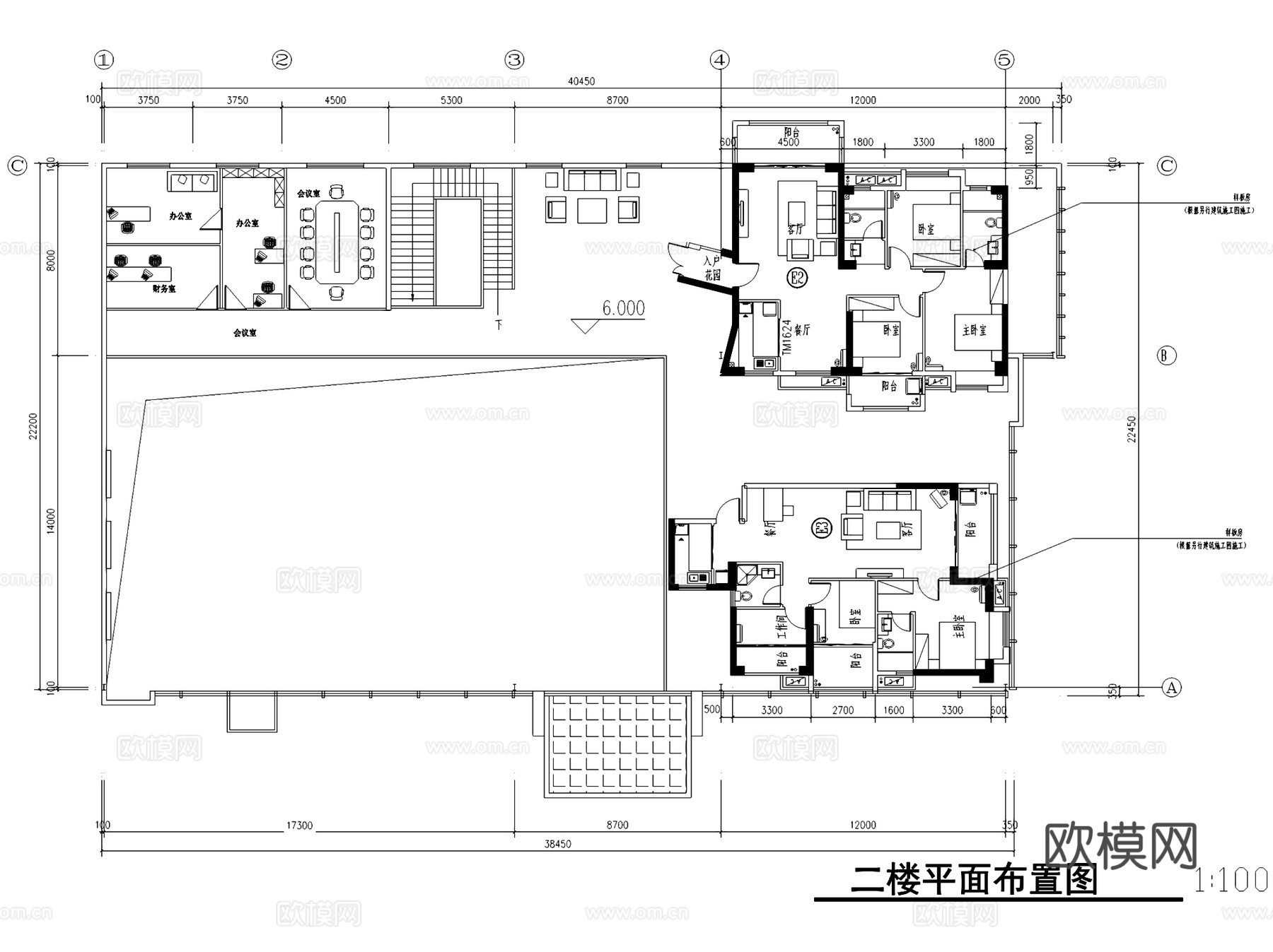 安溪万城一号售楼处室内工装CAD施工图整套cad施工图