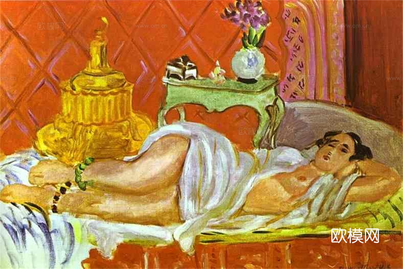 马蒂斯野兽派绘画作品，现代世界经典名画，抽象画078 马蒂斯下载