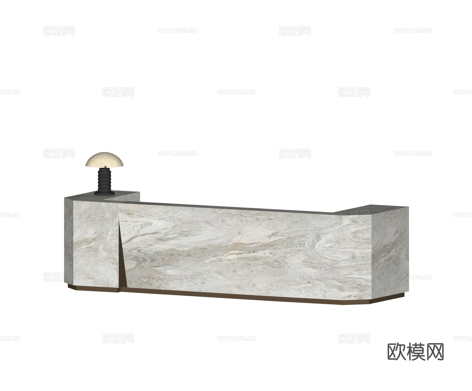 现代办公室前台 公司前台 服务台 接待台 酒店前台 餐厅前台su模型