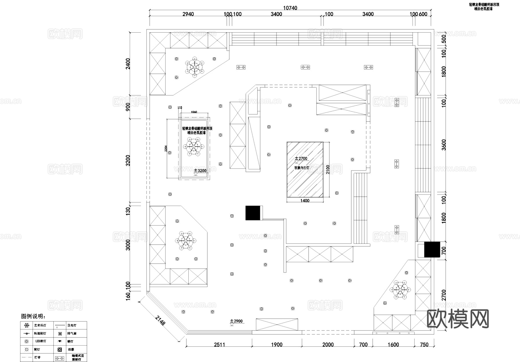 意都整体家居系统专卖店室内工装CAD施工图cad施工图