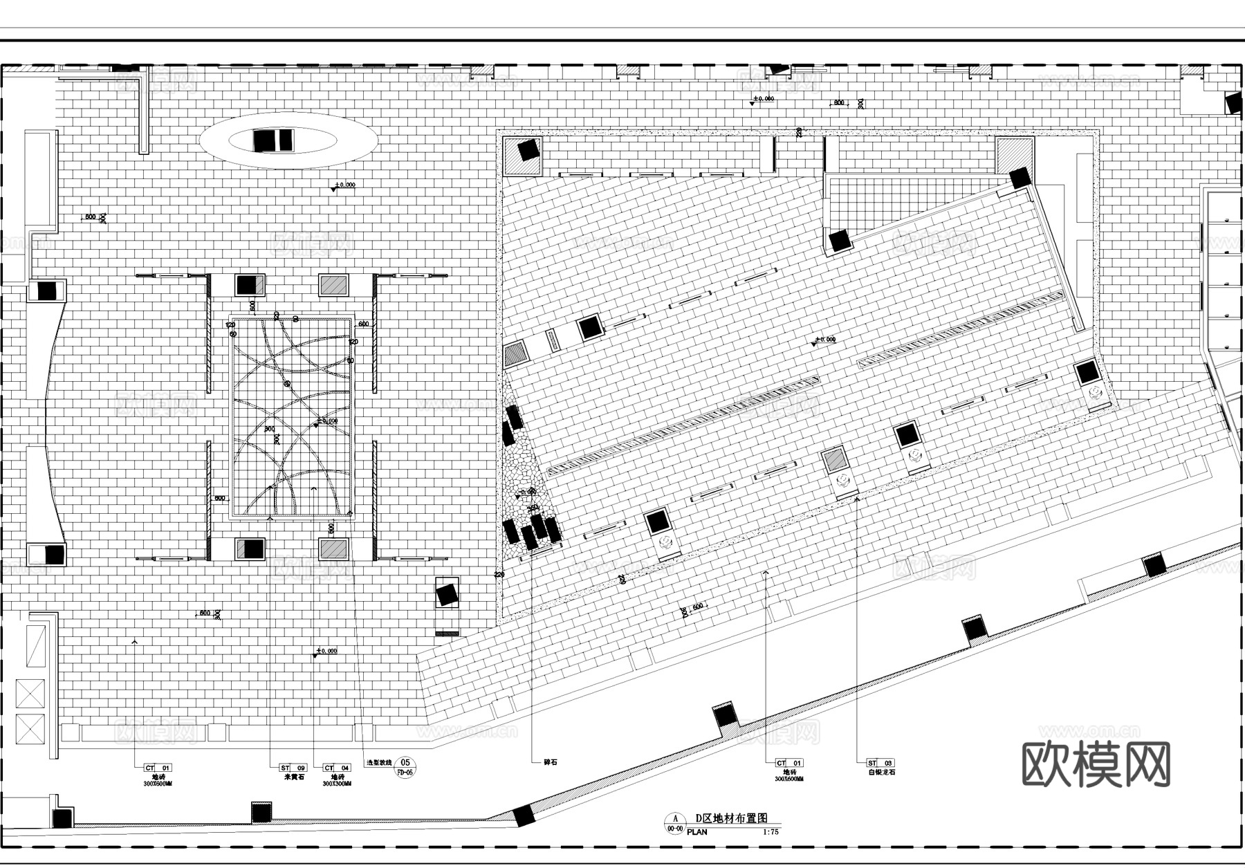 餐厅饭店室内工装平面系统图CAD施工图cad施工图