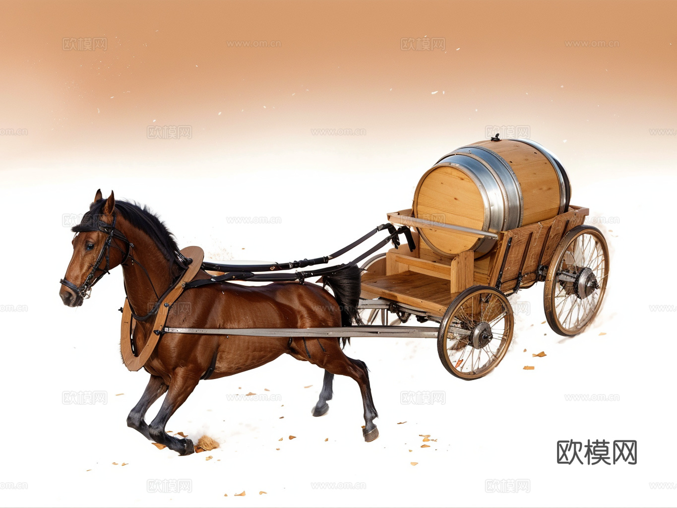 马车su模型