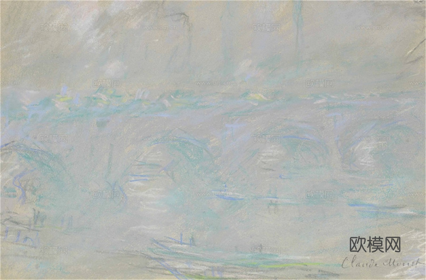 莫奈印象派绘画作品，世界经典名画396-克劳德下载