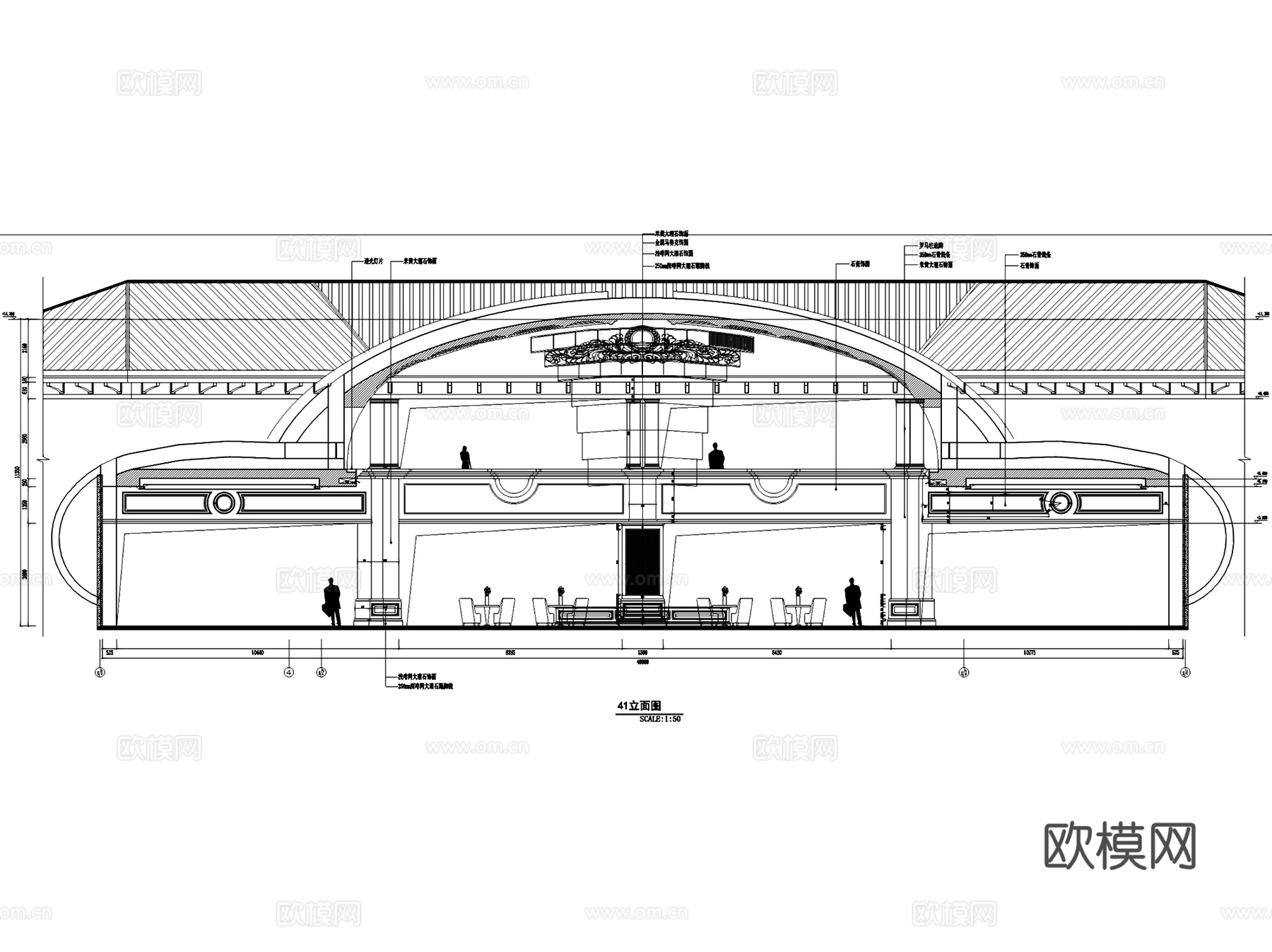 福州名城国际营销中心售楼处室内工装CAD施工图cad施工图