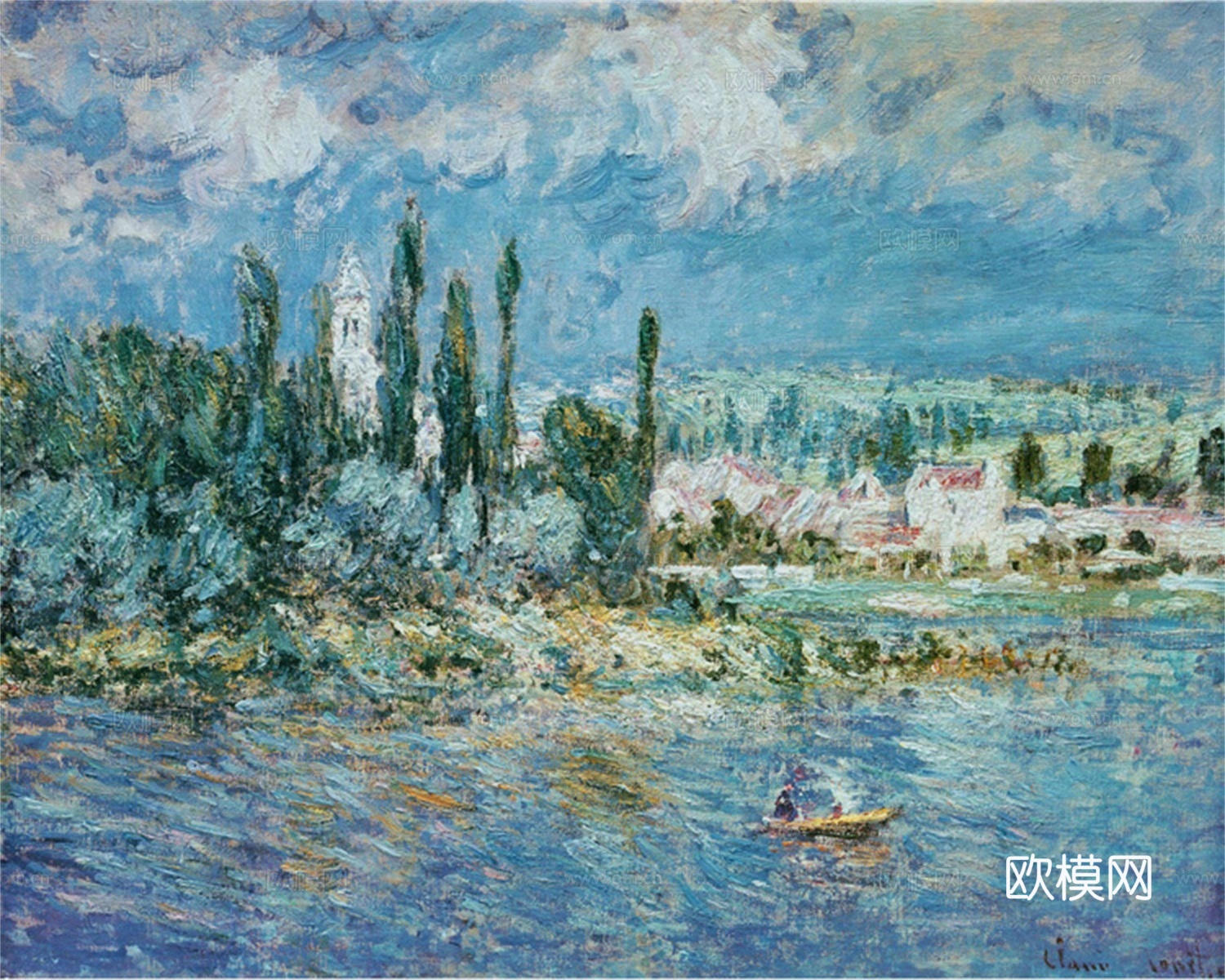 莫奈印象派绘画作品，世界经典名画457 Landscape