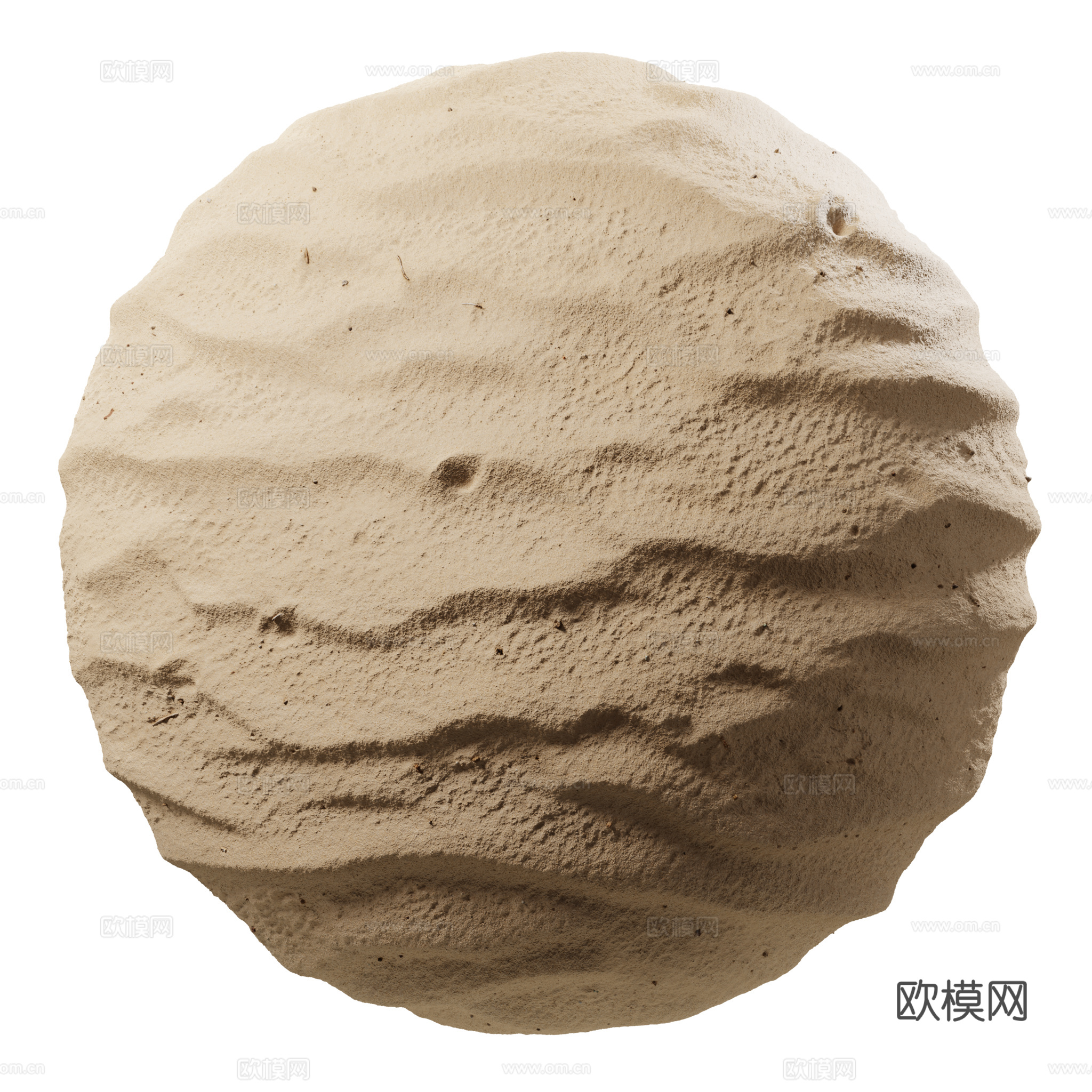 波纹状湿沙纹理