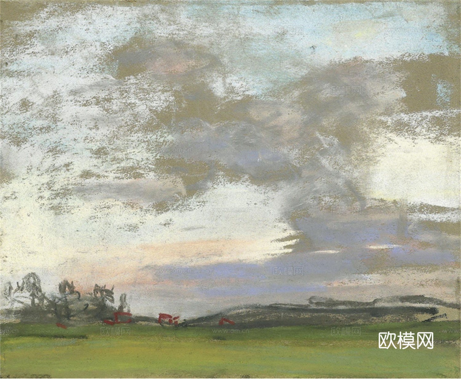 莫奈印象派绘画作品，世界经典名画549 Landscape