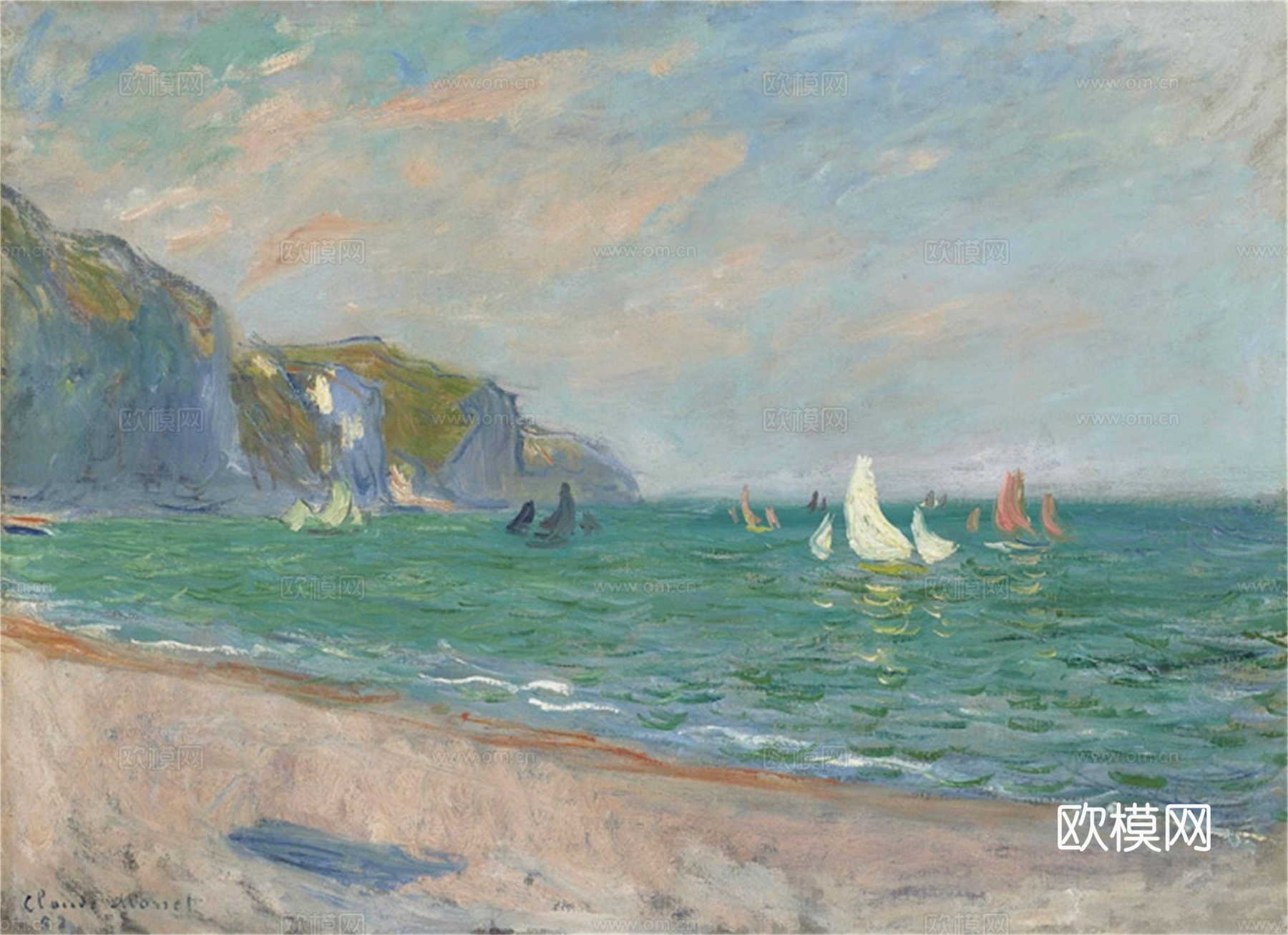 莫奈印象派绘画作品，世界经典名画366-克劳德下载