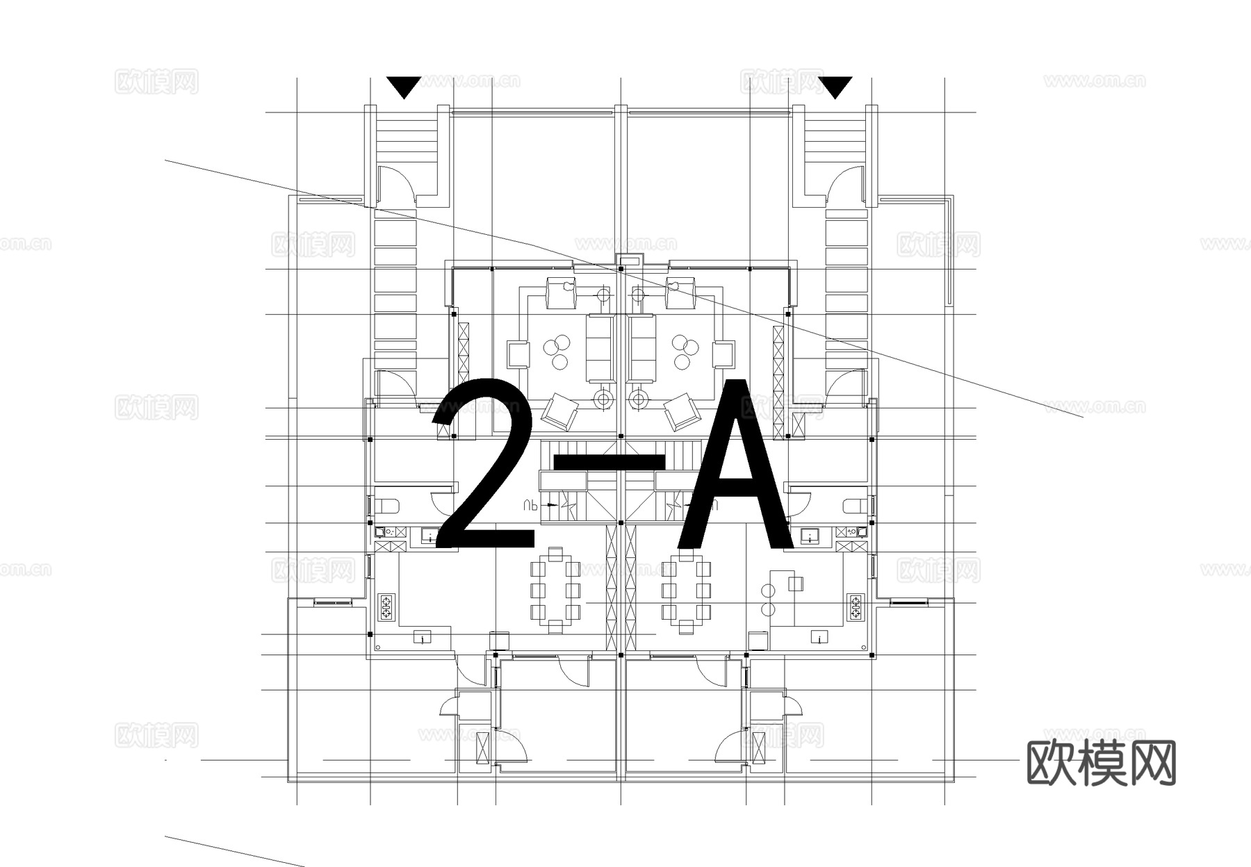 山地别墅建筑规划平面图CAD施工图cad施工图