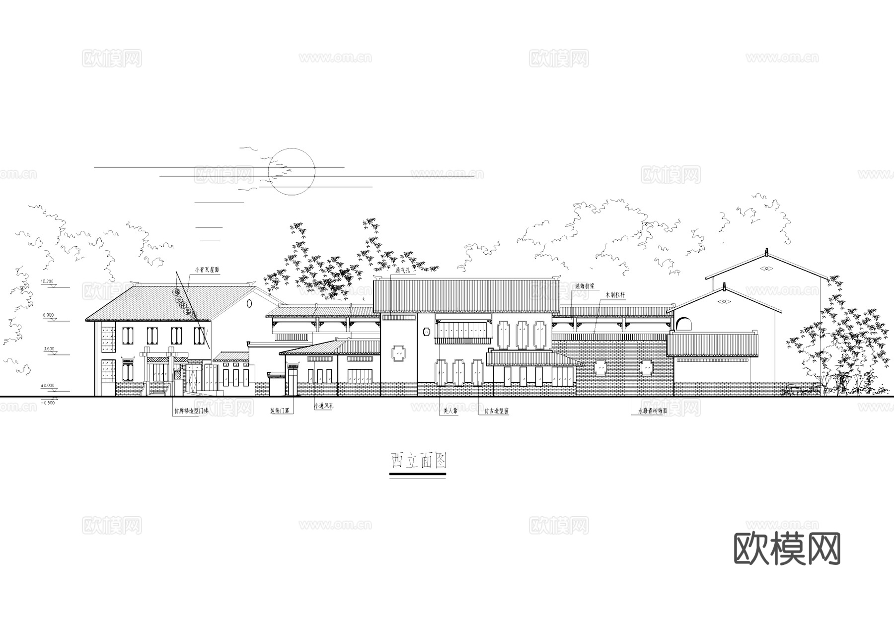 民宿客栈建筑CAD施工图cad施工图