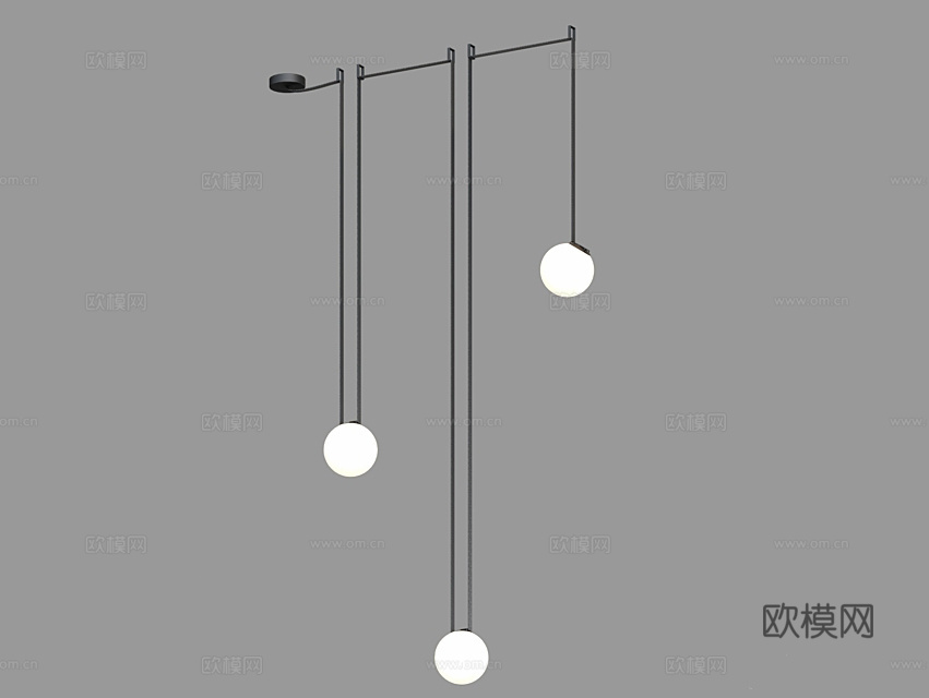 LampsShop 吊灯3d模型下载（渲染图2）