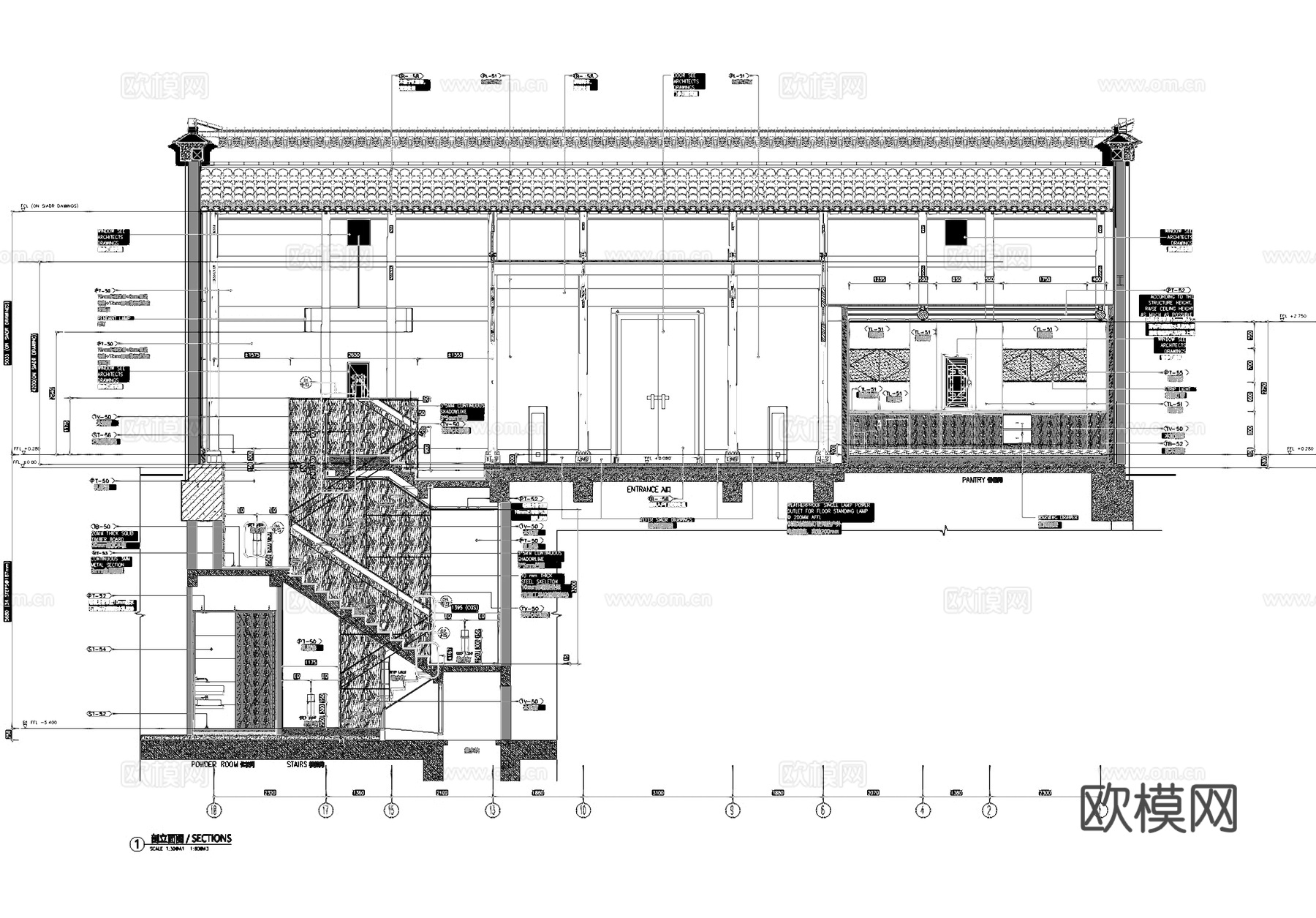 民宿酒店室内工装CAD施工图cad施工图