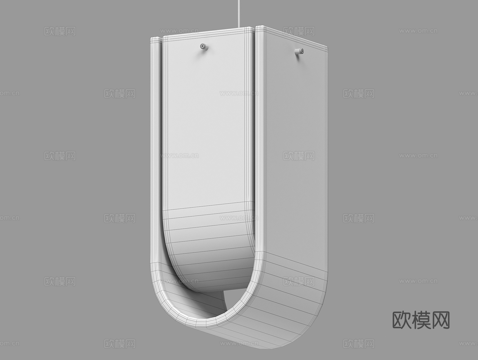 LampsShop 玻璃小吊灯3d模型下载（渲染图2）